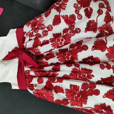 Kids Dress white/red