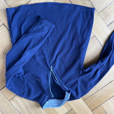 Quechua blue fleece half-zip sweater