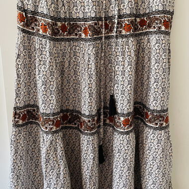 Patterned Maxi Skirt