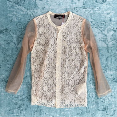 Maglia Comme des Garçons Tricot in pizzo e mesh