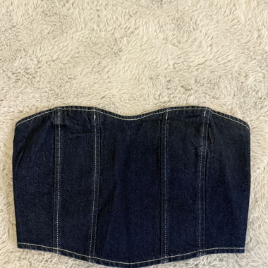 Denim Corset Top