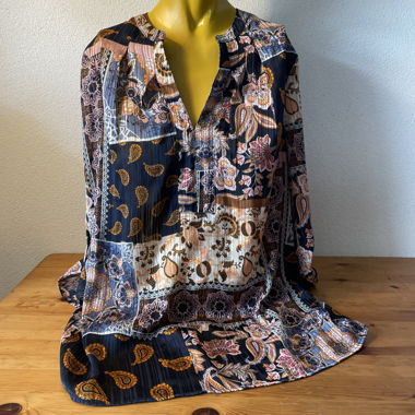 Chemise boho colorée 