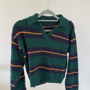 Pull en maille rayé