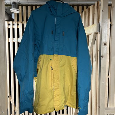 Veste de snowboard/ski BOND bleu jaune taille L