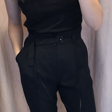 New black Mango pants