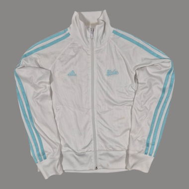 Adidas Jogging Track Jacket, weiss-blau, M