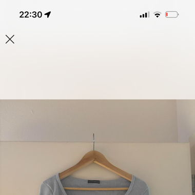 baby blue longsleeve top