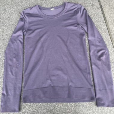 Maglietta Lululemon a Maniche Lunghe Viola 