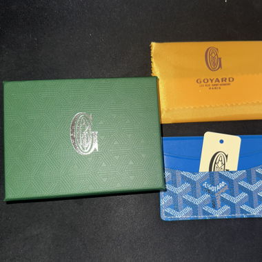 Porte carte goyard bleu ciel