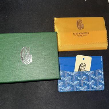 Porte carte goyard bleu ciel