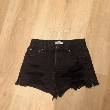 Shorts en jean noirs