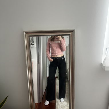 Jeans noirs à clous