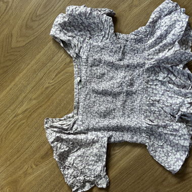 Blouse with Floral Pattern