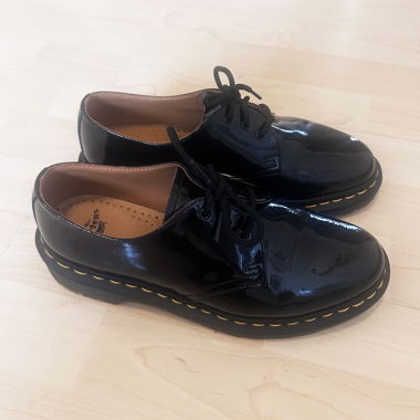 Dr. Martens 1461 patent loafer-style shoes