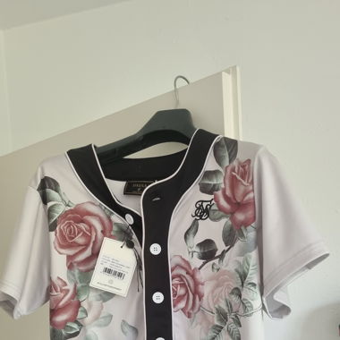 SikSilk Rose Baseball Shirt