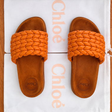 Chloé Orange Slides