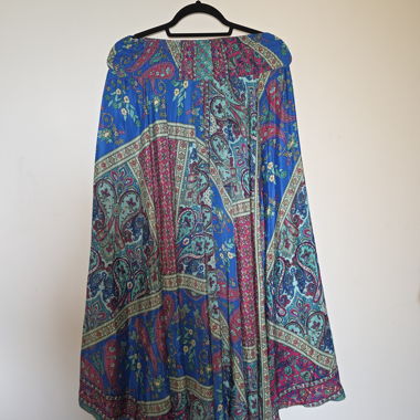 Long flowing dress with patterns