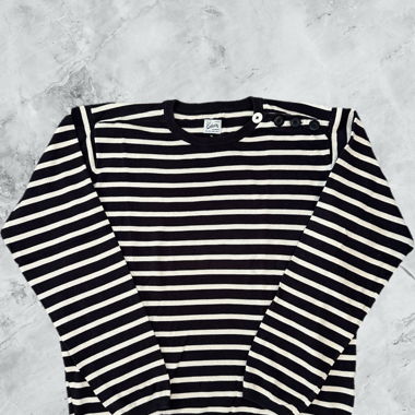 vintage fine knit striped sweater