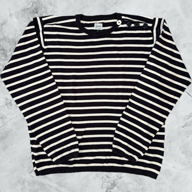 vintage fine knit striped sweater