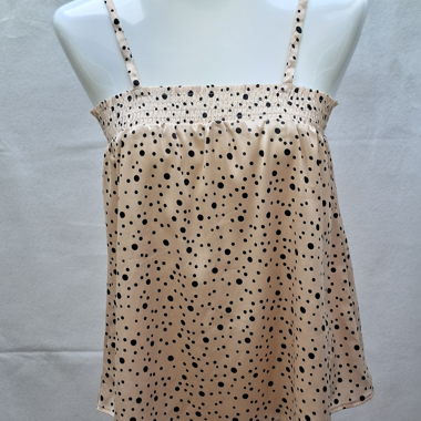 Polka-dot spaghetti top by by SECOND FEMALE