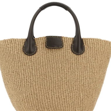 Chloe Rafia Shopping bag