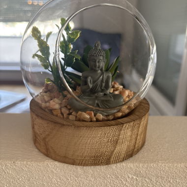 Vaso decorativo con Buddha