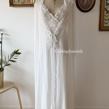 Completo lingerie Cacique Bridal in raso Taglia M/small L
