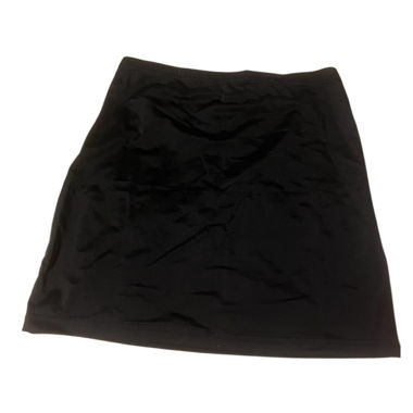 Black stretchy mini skirt