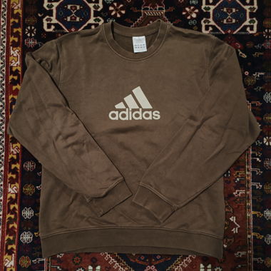 Adidas brown logo sweatshirt