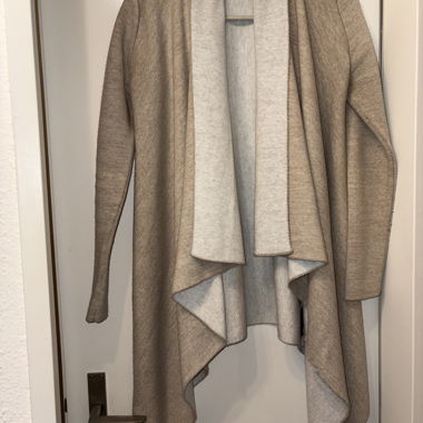 Veste marron/blanche