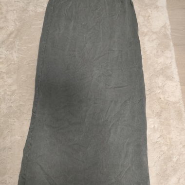 Long denim skirt