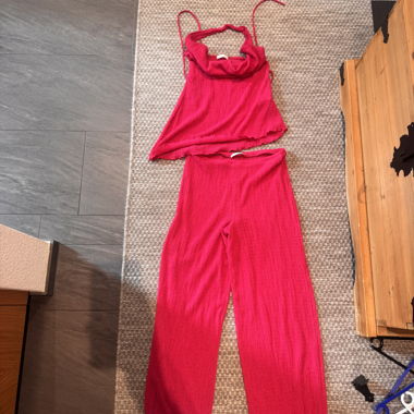 Set Zara a due pezzi rosa