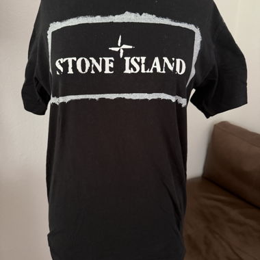 T-shirt Stone Island noir Gr. l (convient à M pour hommes)