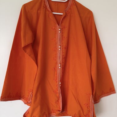 Blouse orange tunique 