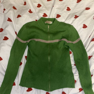 Tight fit green jacket