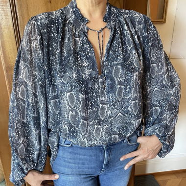 Blouse fluide imprimée 