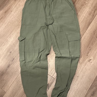 Pantaloni Cargo Verde Oliva