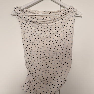 Polka-Dot-Top ohne Ärmel