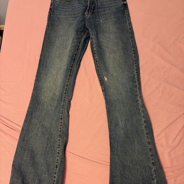 Pantalon Jean évasé bleu