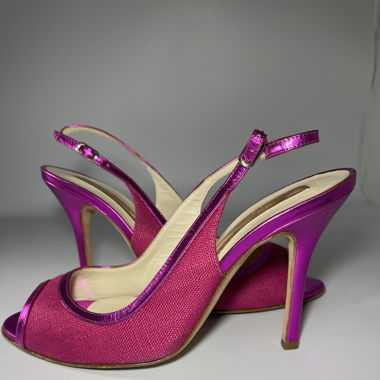 Rupert Sanderson pink high heel sandals size 37.5