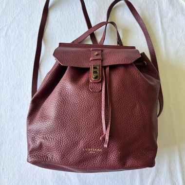 Sac à dos en cuir bordeaux Liebeskind