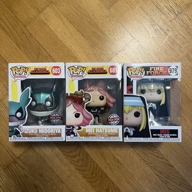 3 Anime Funko Pops