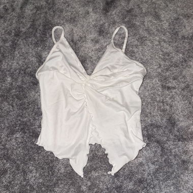 White SHEIN top with straps