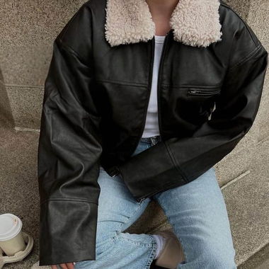 Vintage Look Bomber Jacket