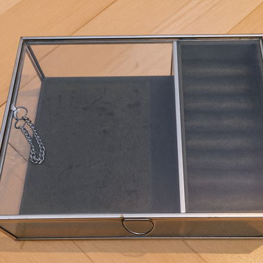 Boite à bijoux en verre