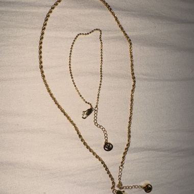 Gold Chain and Paul Valentine Bracelet
