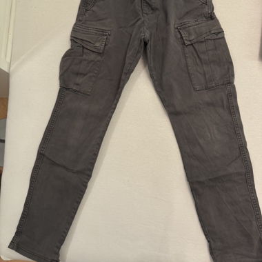 Grey Cargo Pants by Jacob Smith