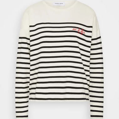 Maglione leggero, righe, "Out of Office"