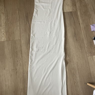 Robe longue moullante blanche 