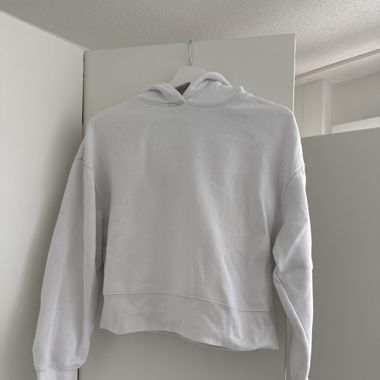 Weisser basic Hoodie
